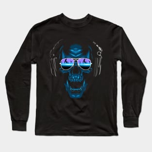 Dj Skull Long Sleeve T-Shirt